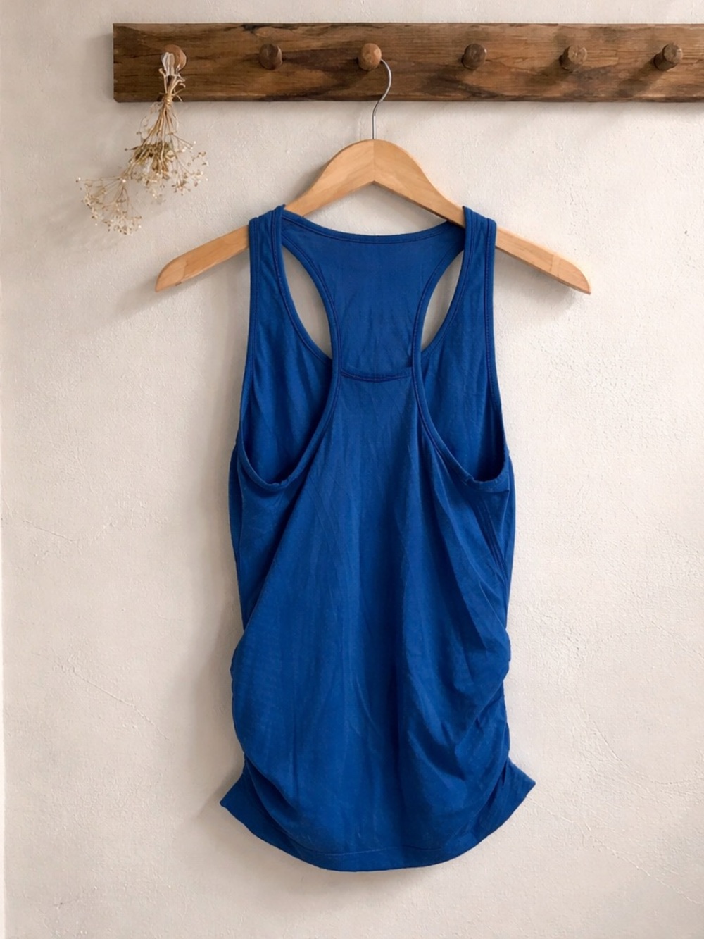 Athleta Blue Ruched Performance Tank - Picture 4 of 7